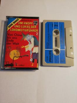 Jim Knopf und Lukas der Lokomotivführer Teil 2 Von China bis ans Ende der Welt Grau mit blauen Aufkleber 7172150 Philips Sonic Series